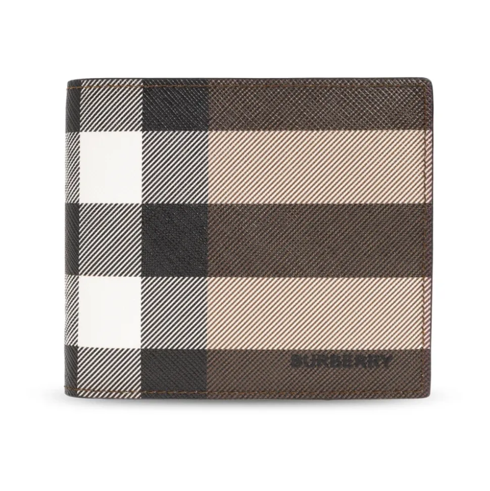 Small Check Folding Wallet