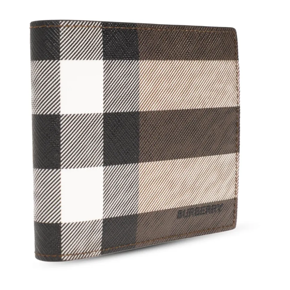 Small Check Folding Wallet