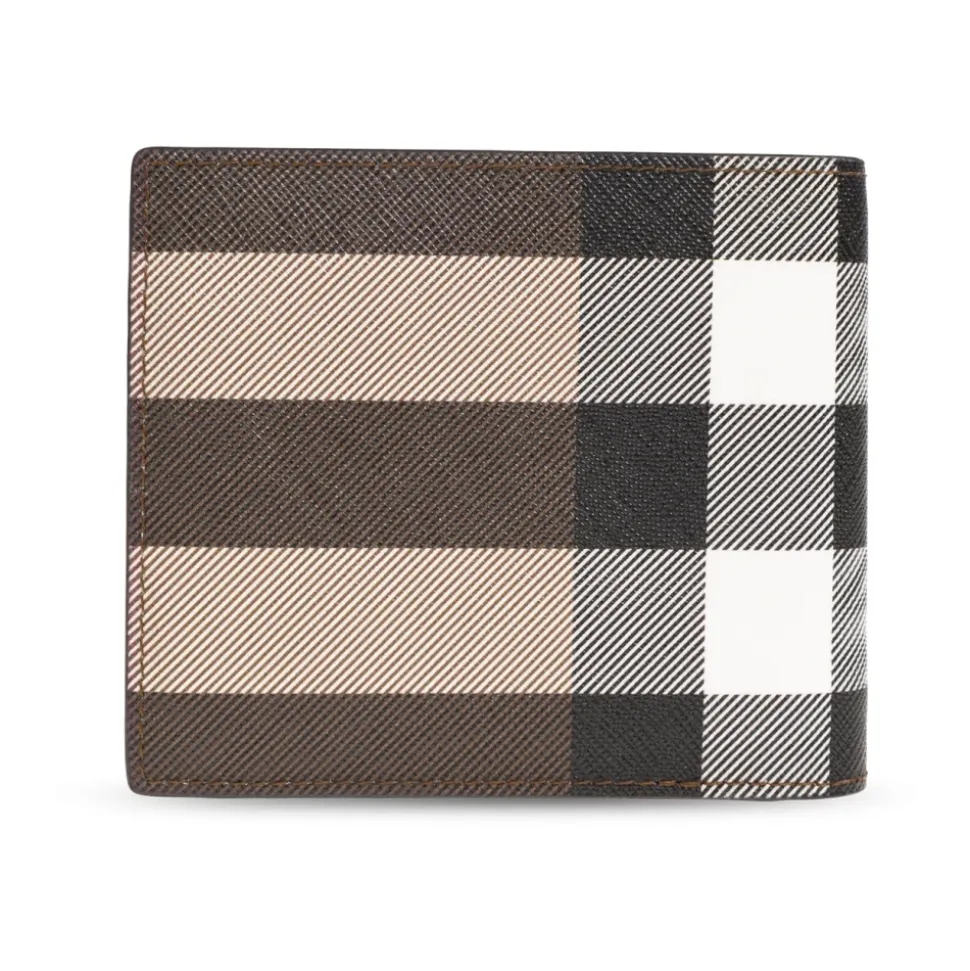 Small Check Folding Wallet