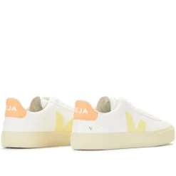 Sneaker Campo Blanc avec Détails Pêche