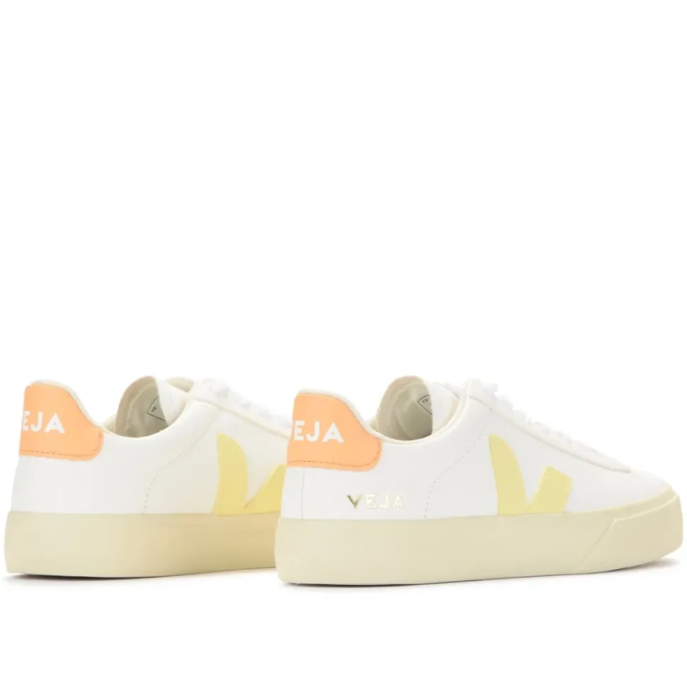 Sneaker Campo Blanc avec Détails Pêche