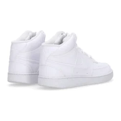 Sneaker en Cuir Blanc avec Logo Brodé