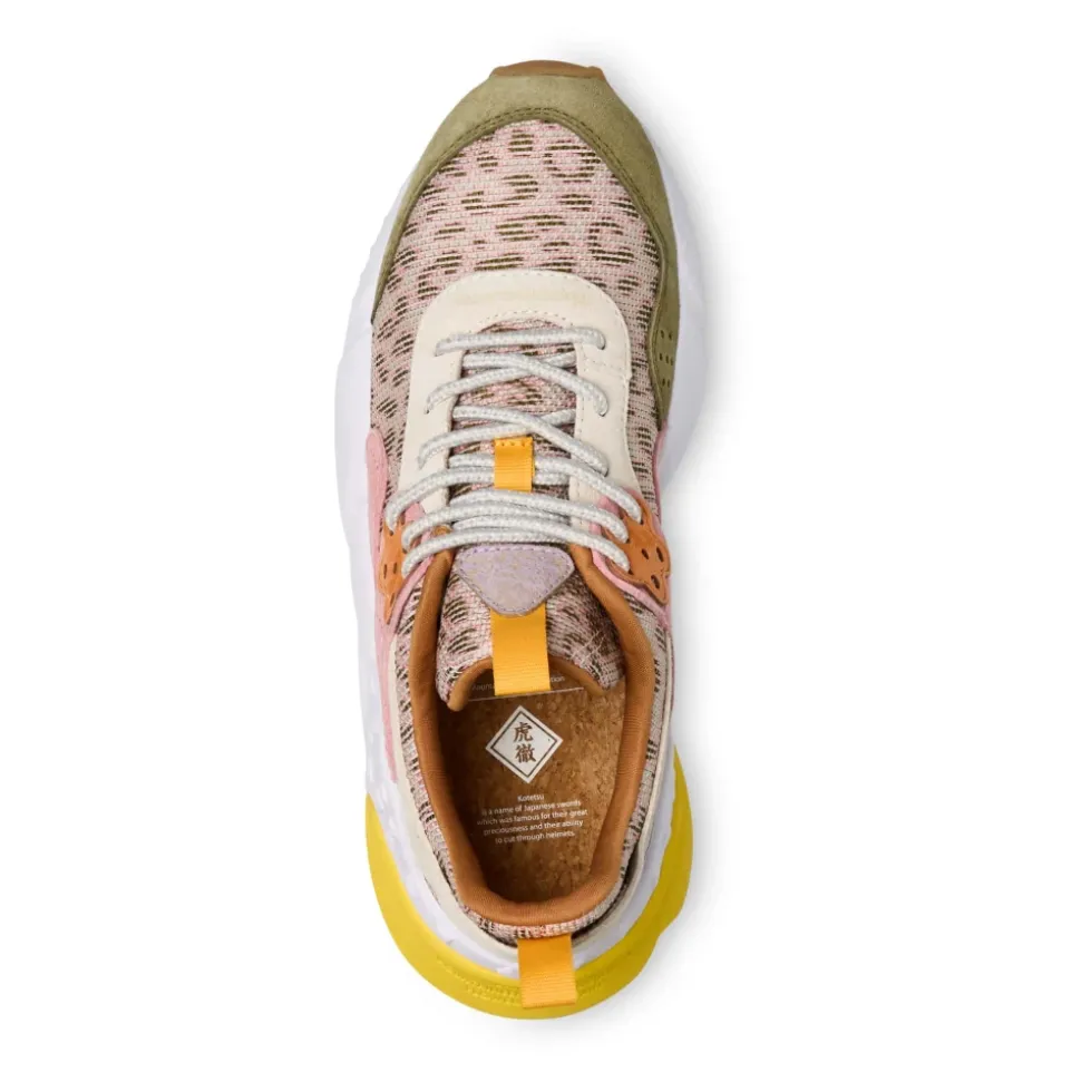 Sneakers en suède et tissu technique