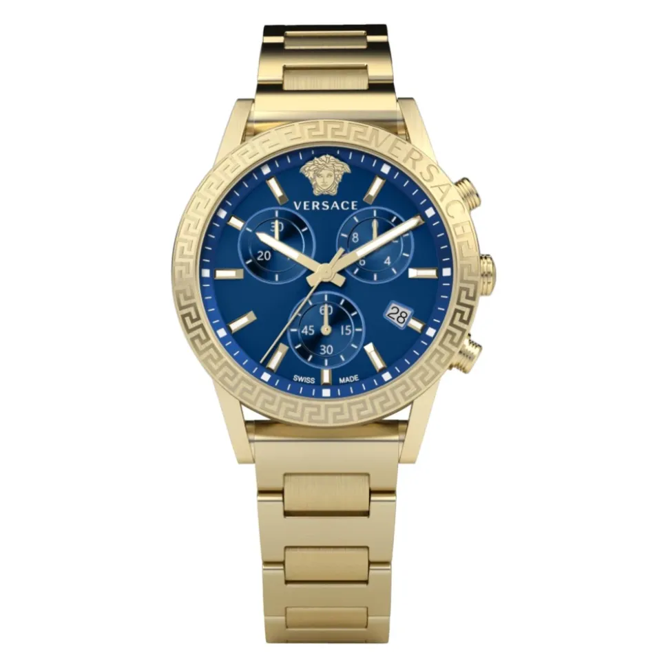 SPORT TECH Chronographe Or Bleu Montre