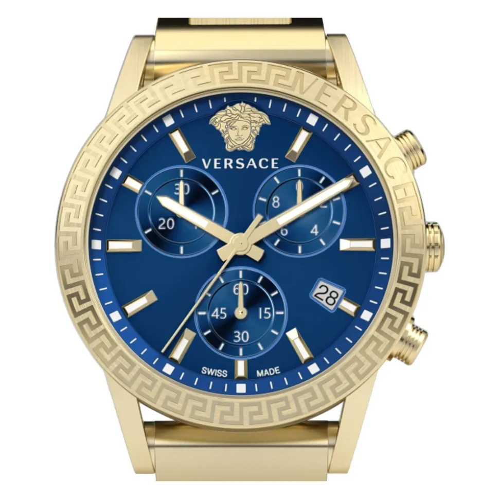 SPORT TECH Chronographe Or Bleu Montre