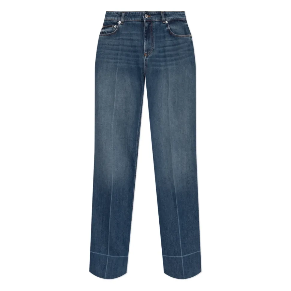 Straight-leg jeans
