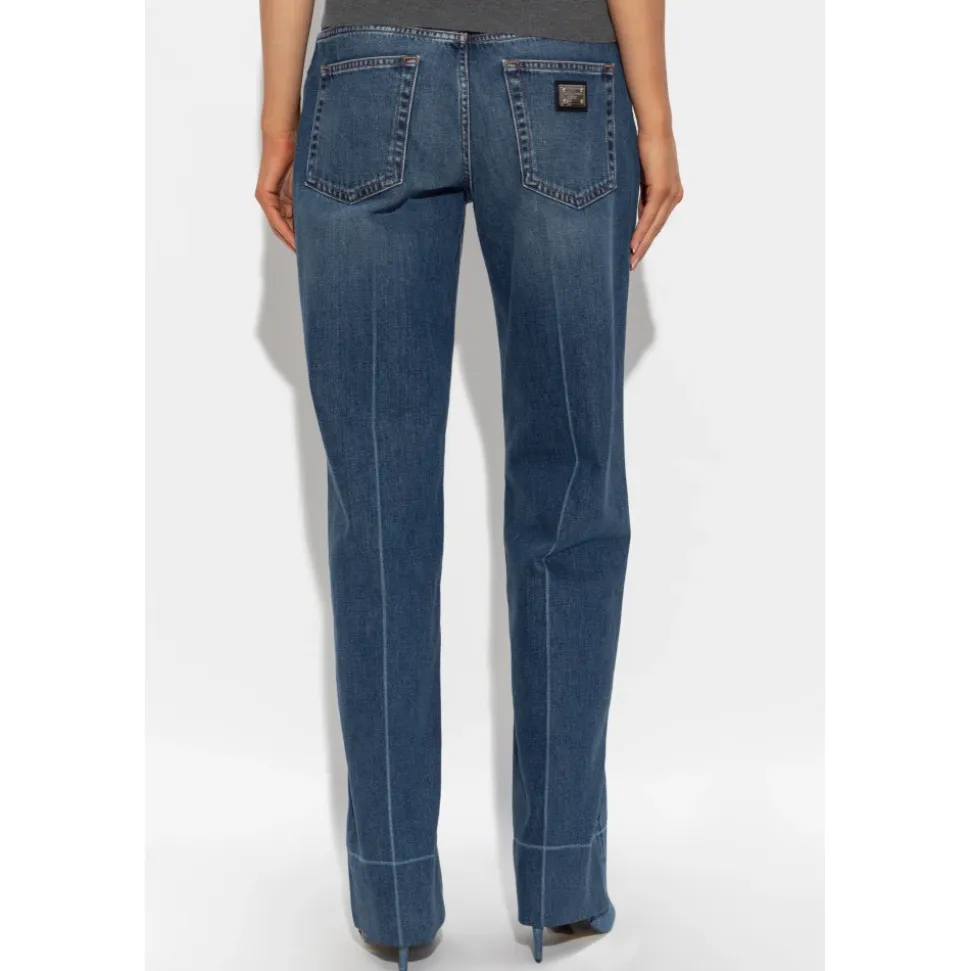 Straight-leg jeans
