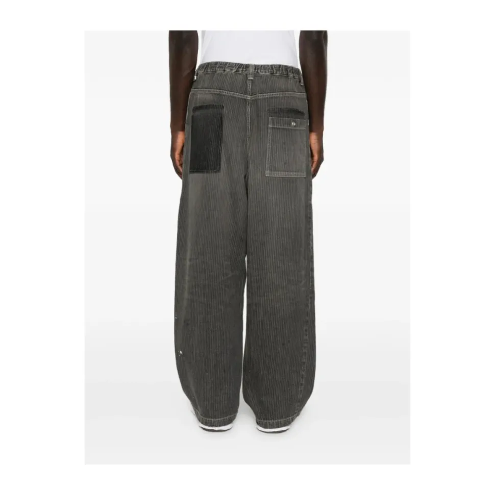 Stripe Patchwork Jeans