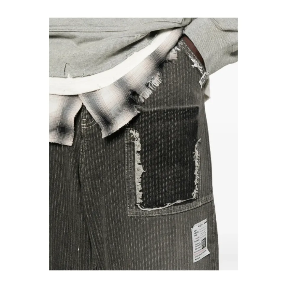 Stripe Patchwork Jeans