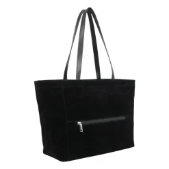 Suédine KBA Grand Sac Cabas Zippé Épaule