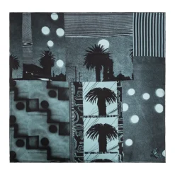 Sunset Palms Silk Scarf