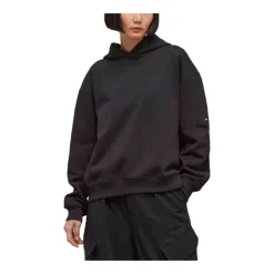 Sweat à Capuche en Coton Noir