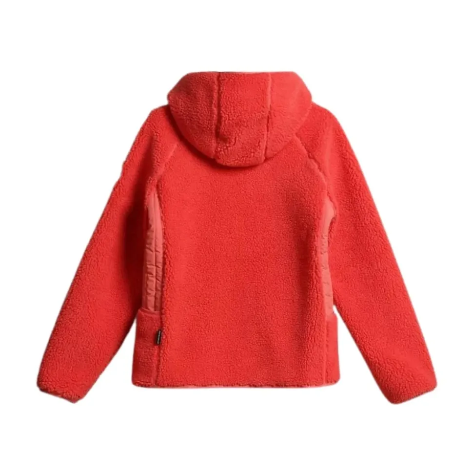Sweat à Capuche en Polaire Rose Yupik avec Zip