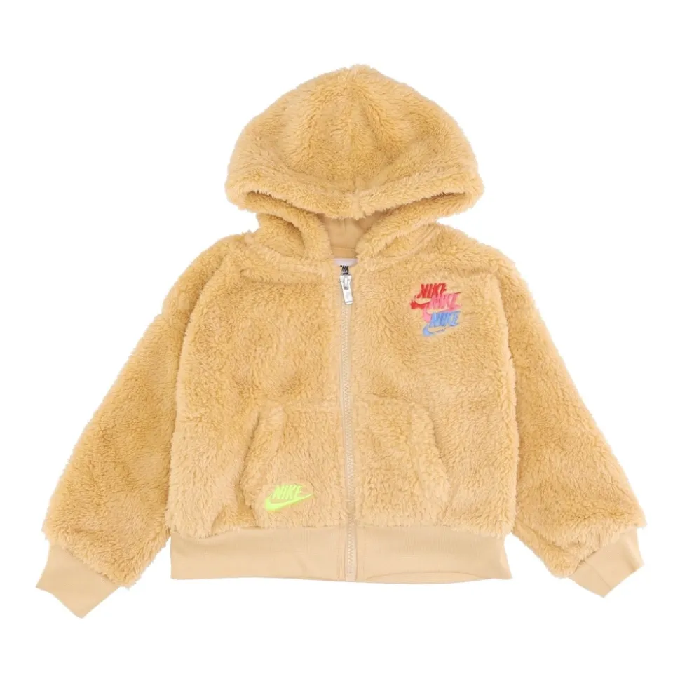 Sweat à capuche en sherpa avec fermeture éclair