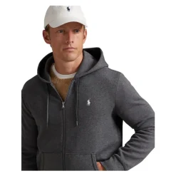 Sweat à capuche zippé en maille double