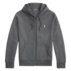 Sweat à capuche zippé en maille double