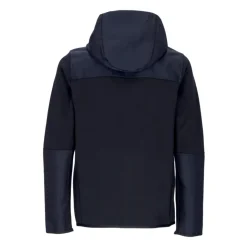 Sweat à capuche zippé en polaire technique Noir