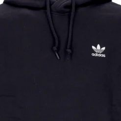 Sweat-shirt à capuche noir Trèfle Adidas léger