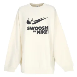 Sweatshirt à Col Rond avec Grand Logo