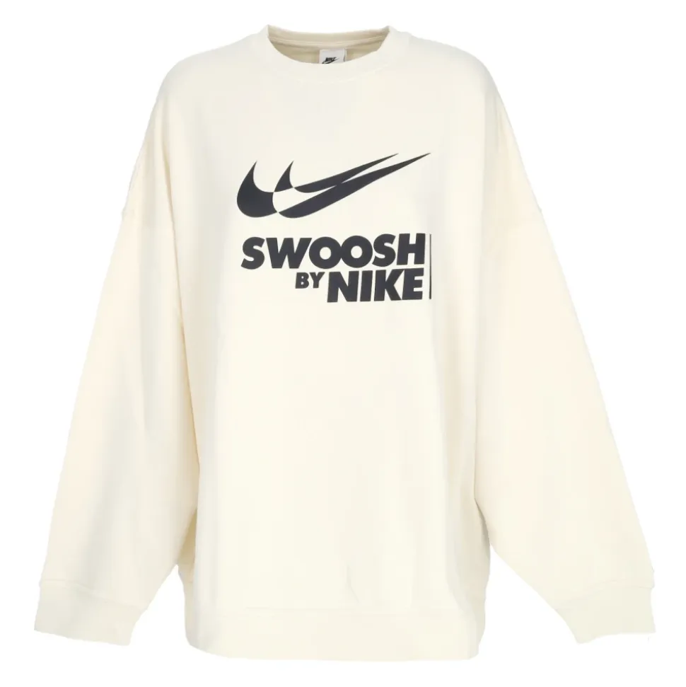 Sweatshirt à Col Rond avec Grand Logo
