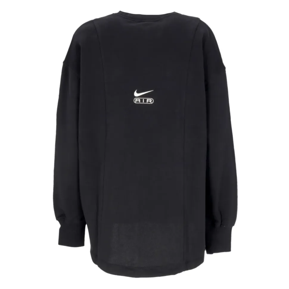 Sweatshirt Col Rond Noir/Blanc Femme