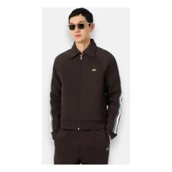 Sweatshirt zippé marron fabriqué en France
