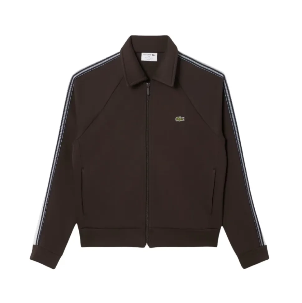 Sweatshirt zippé marron fabriqué en France