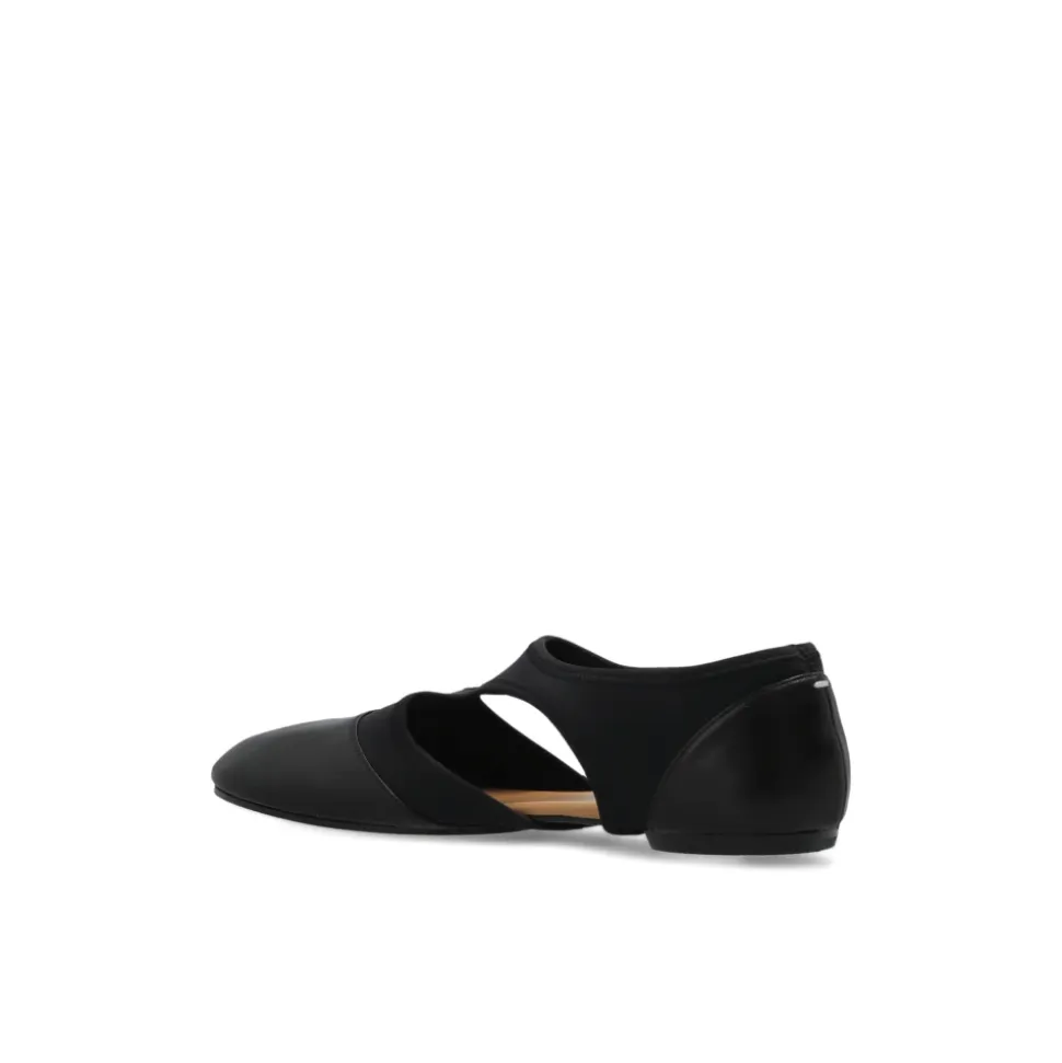 Tabi Ballerines en cuir de veau