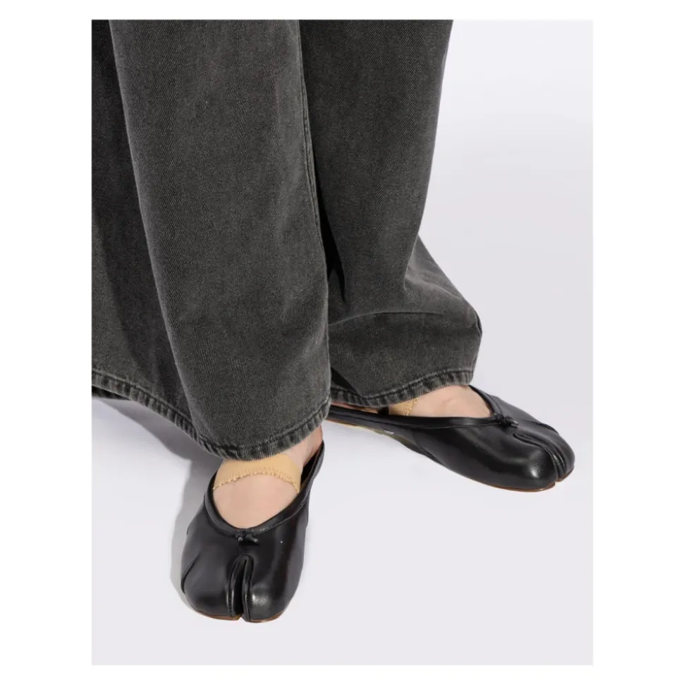 Tabi sandales en cuir à orteils séparés