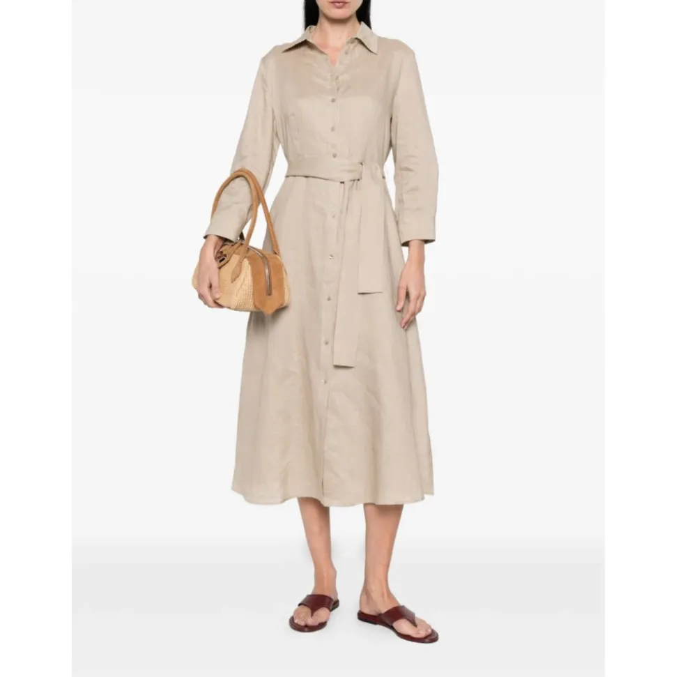 Tie-Waist Shirt Dress