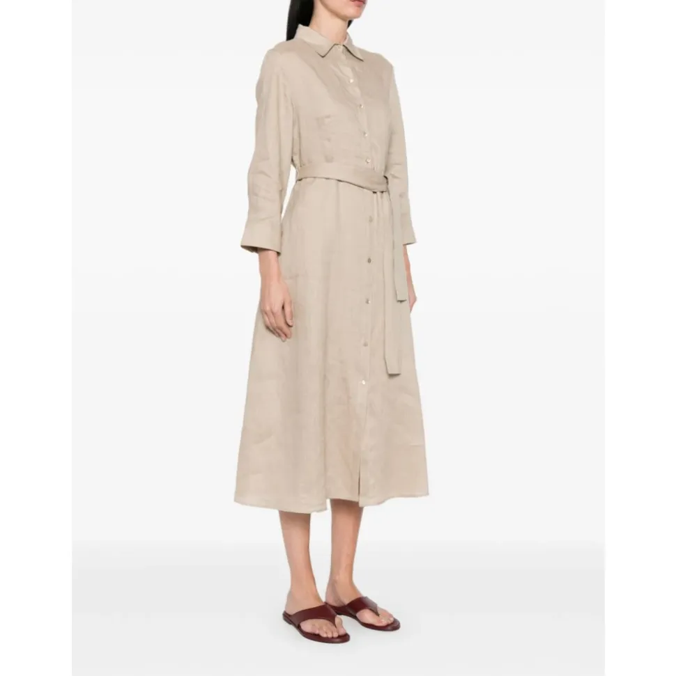 Tie-Waist Shirt Dress