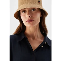 Tina Chapeau Cloche en Paille de Papier
