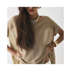Top ample en lurex
