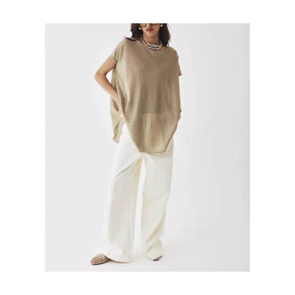 Top ample en lurex