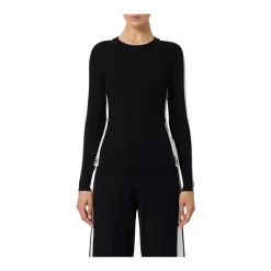 Top en viscose avec bandes brillantes