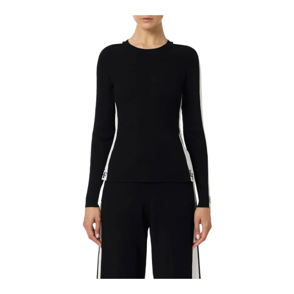 Top en viscose avec bandes brillantes