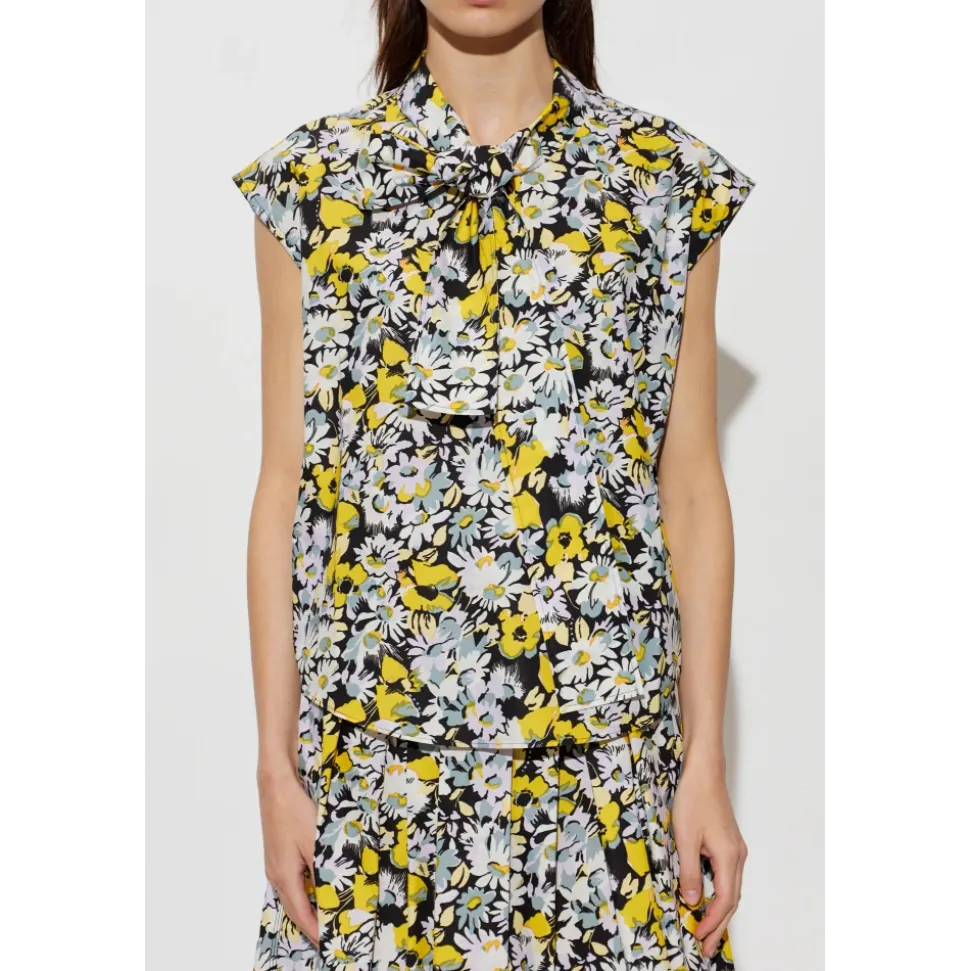 Top à motif floral