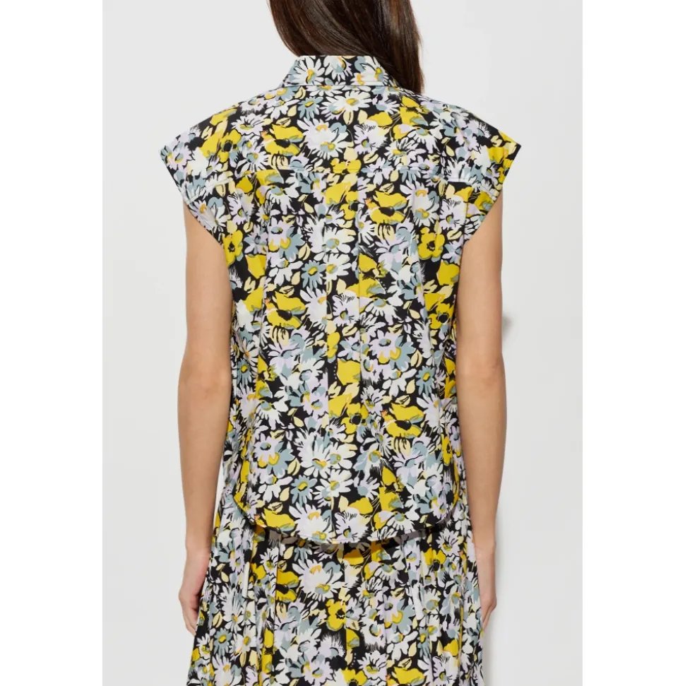 Top à motif floral