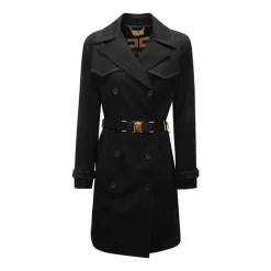 Trench-coat croisé en laine
