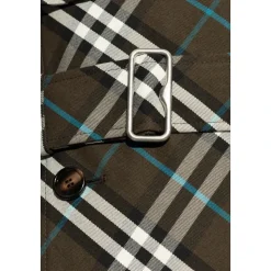 Trench-coat à motif à carreaux