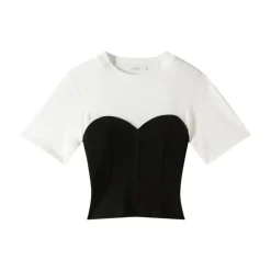 T-shirt avec Bustier Tricoté