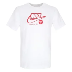 T-shirt avec logo Chicago Bulls Blanc