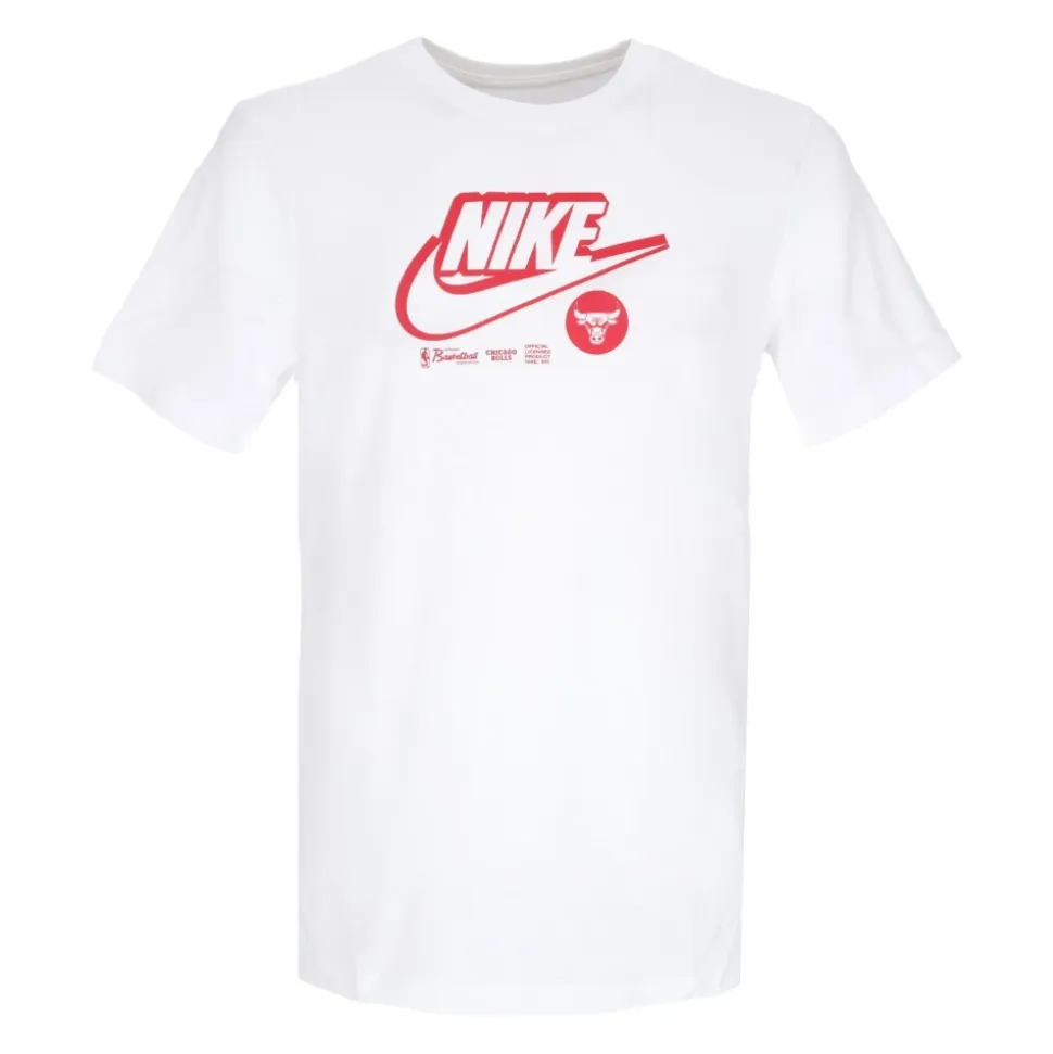 T-shirt avec logo Chicago Bulls Blanc