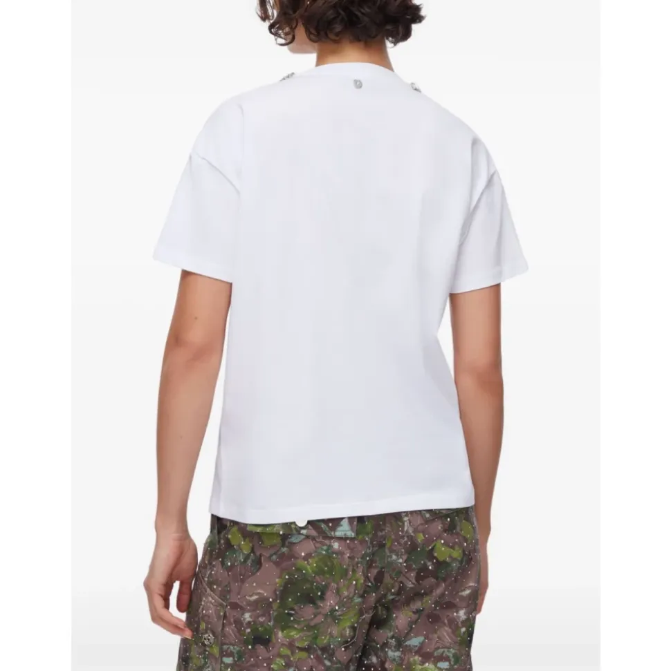 T-Shirt avec Perles et Strass