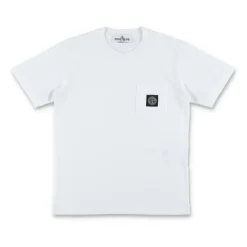 T-shirt Basique à Poche Stone Island