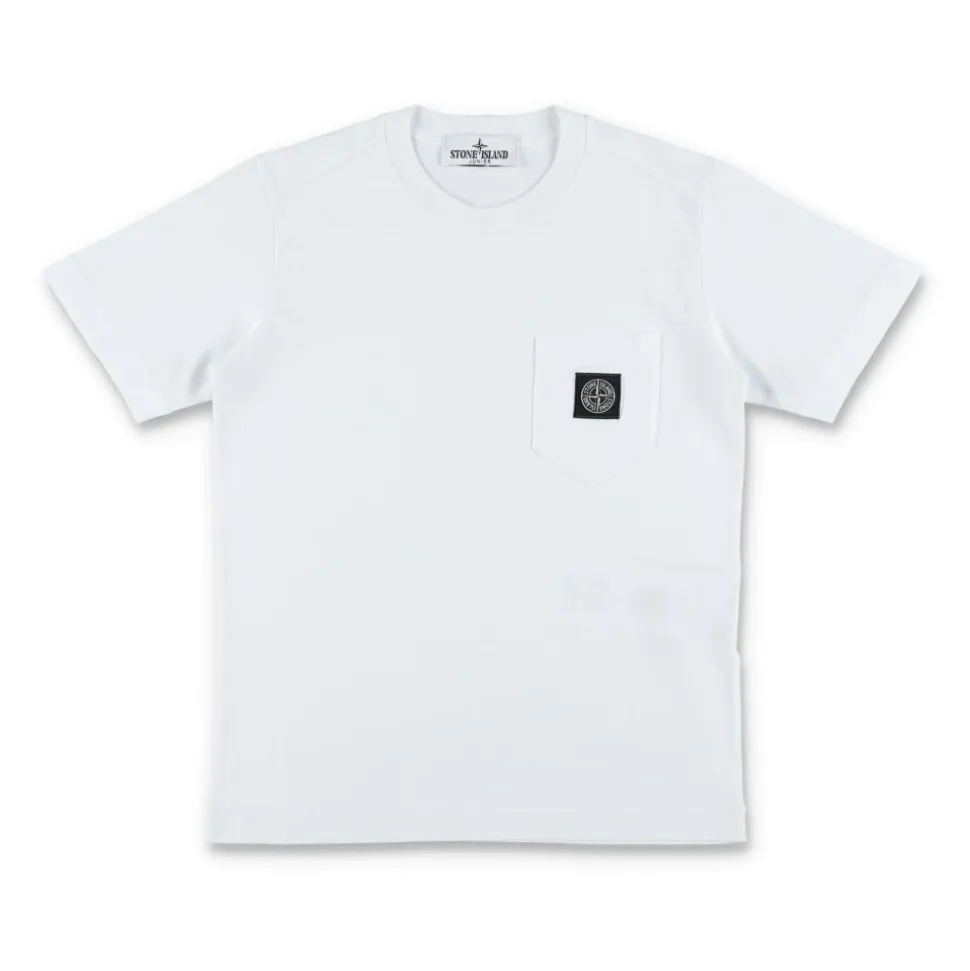 T-shirt Basique à Poche Stone Island