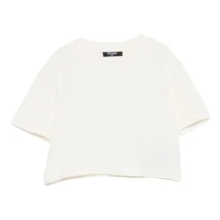 T-shirt crop Girocollo Maniche corte
