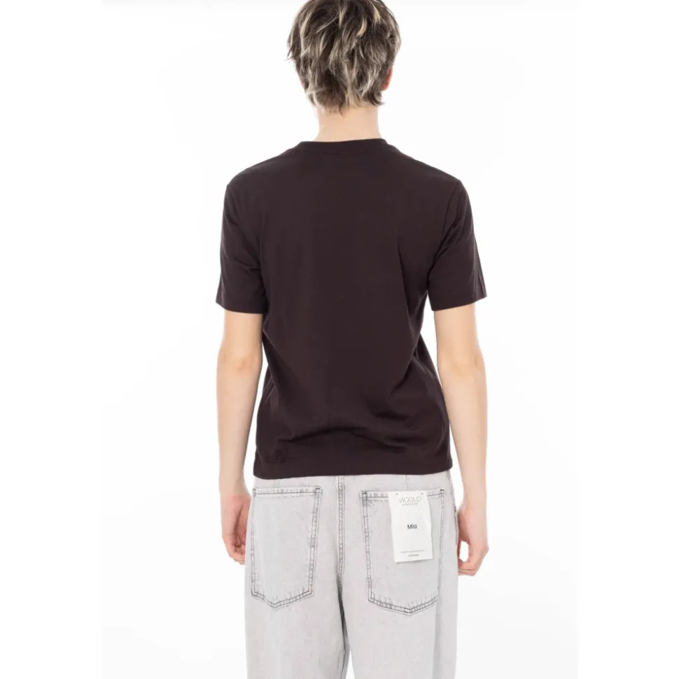 T-shirt en coton doux coupe décontractée