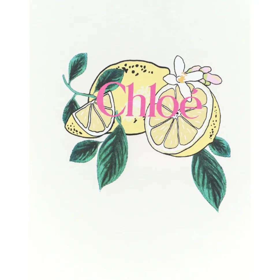 T-shirt en coton imprimé citron