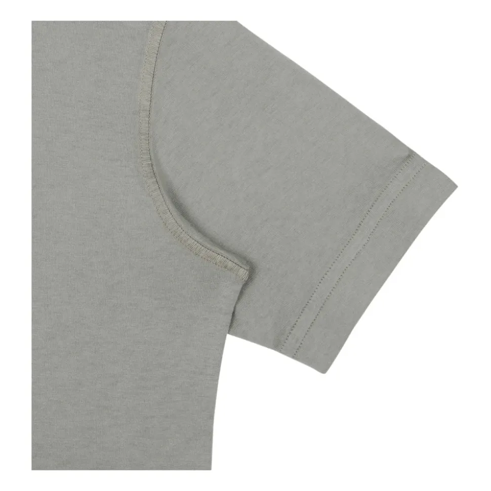 T-shirt en Coton Mud avec Broderie Logo